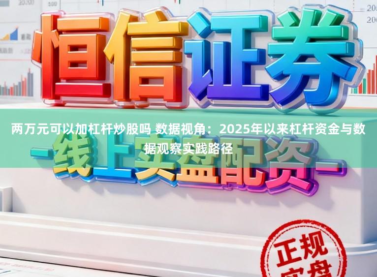 两万元可以加杠杆炒股吗 数据视角:2025年以来杠杆资金与数据观察实践路径
